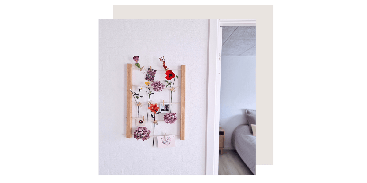 Memory Line & Papirsblomster │ På besøg hos Sabrina Bilander